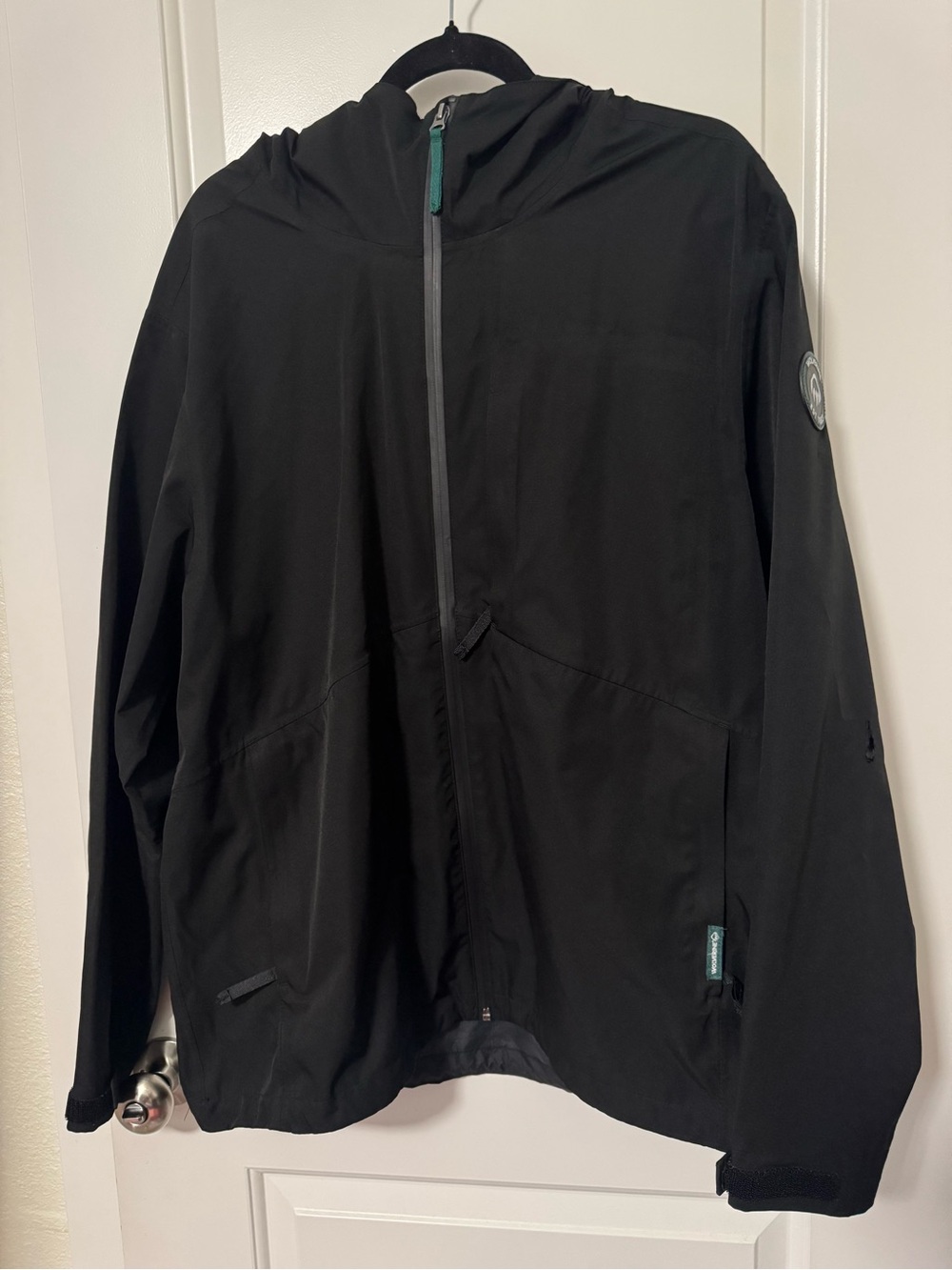 Wolverine Black Hooded rain shell Jacket